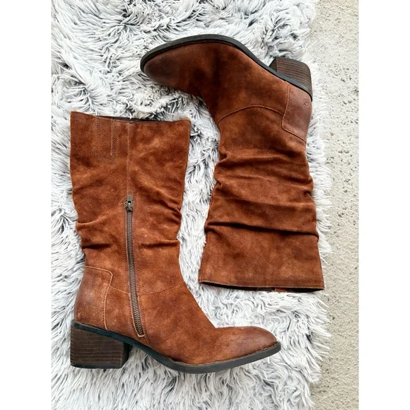 Born Mid Calf‎ Stretch Boots Brown